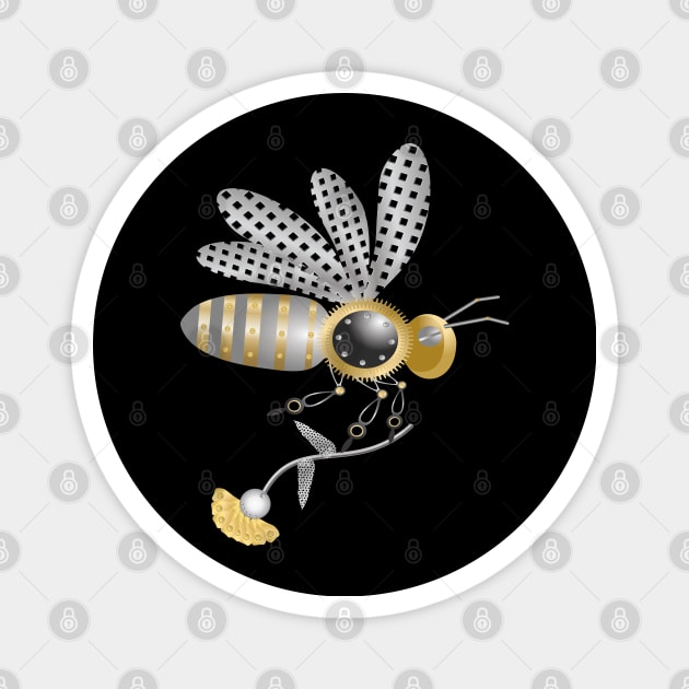 Bee Metalic Magnet by Retaz0z